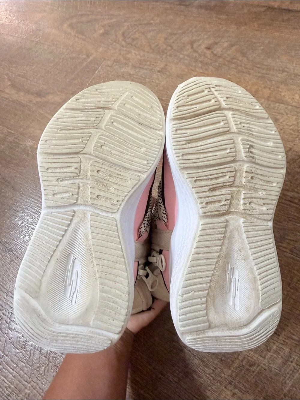 Skechers Kids Cream and Pink Puffer Boot Sneakers